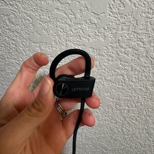 Black Earbud Headphones